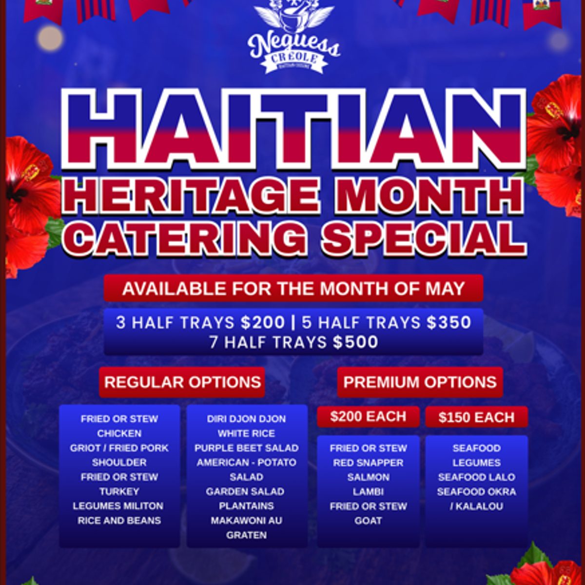 Haitian Heritage Month Catering Special